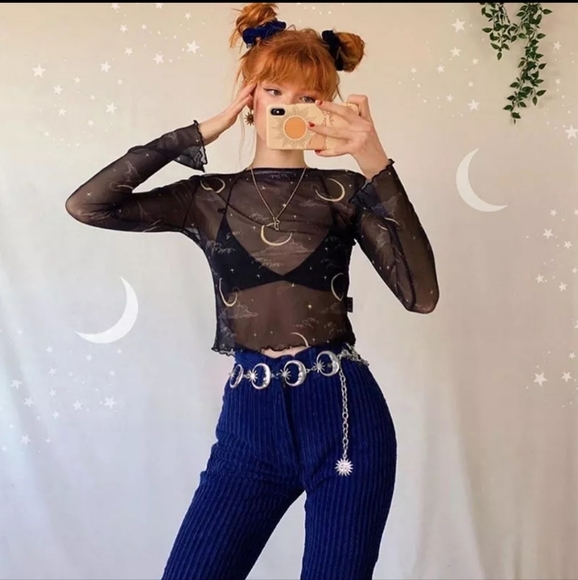 Moon & Stars Silver Chain Belt - Picture 7 of 16